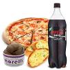 14" Margherita Pizza, Garlic bread, 1 Morelli ice cream and a 1.25-liter bottle of your preferred soda. 