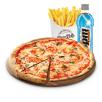 10" Margherita, 1 portion of chips, and a 500ml BPM Energy Drink.